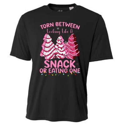 Torn Between Looking Like A Snack Or Eating One Christmas Cooling Performance Crew T-Shirt