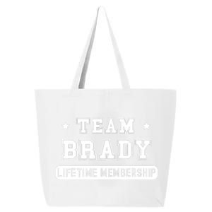 Team Brady Lifetime Membership Funny 25L Jumbo Tote