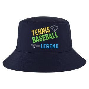 Tennis Baseball Legend, Funny Tennis Baseball Lovers Cool Comfort Performance Bucket Hat