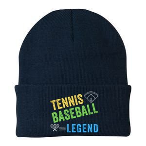 Tennis Baseball Legend, Funny Tennis Baseball Lovers Knit Cap Winter Beanie