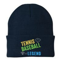 Tennis Baseball Legend, Funny Tennis Baseball Lovers Knit Cap Winter Beanie