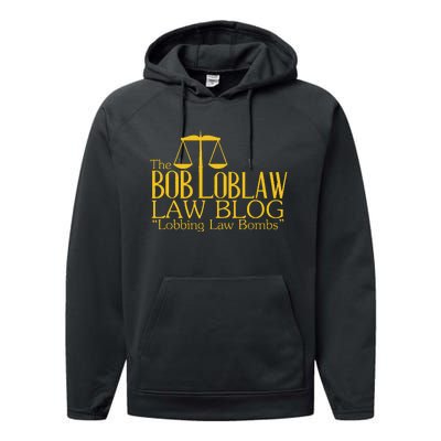 The Bob Loblaw Law Blog Lobbing Law Bombs Performance Fleece Hoodie