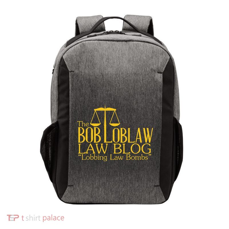 The Bob Loblaw Law Blog Lobbing Law Bombs Vector Backpack