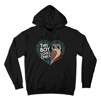 This Boy Loves Owls Cute Owl Valentines Day Hoodie