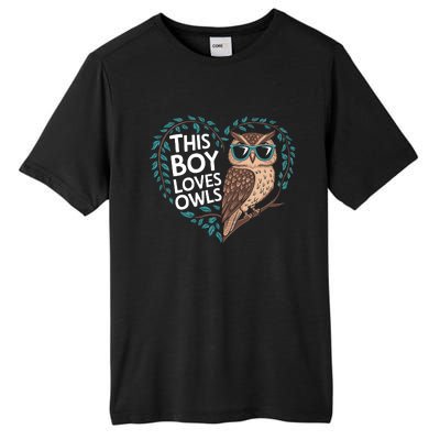 This Boy Loves Owls Cute Owl Valentines Day Tall Fusion ChromaSoft Performance T-Shirt