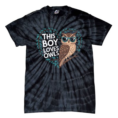 This Boy Loves Owls Cute Owl Valentines Day Tie-Dye T-Shirt