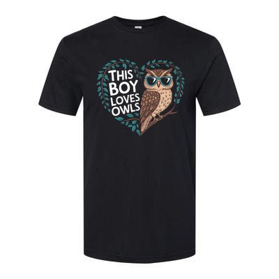 This Boy Loves Owls Cute Owl Valentines Day Softstyle CVC T-Shirt