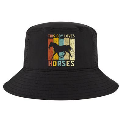 This Boy Loves Horses Boy Horse Cool Comfort Performance Bucket Hat