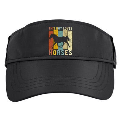 This Boy Loves Horses Boy Horse Adult Drive Performance Visor