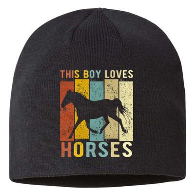 This Boy Loves Horses Boy Horse Sustainable Beanie