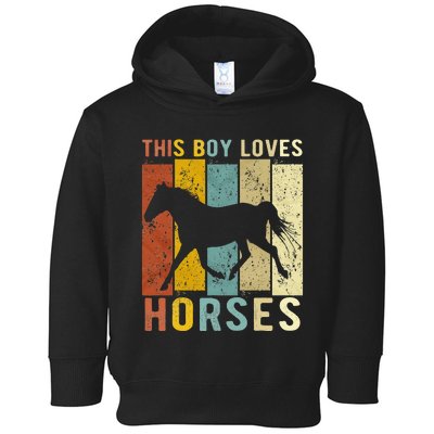 This Boy Loves Horses Boy Horse Toddler Hoodie