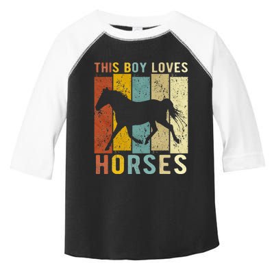 This Boy Loves Horses Boy Horse Toddler Fine Jersey T-Shirt