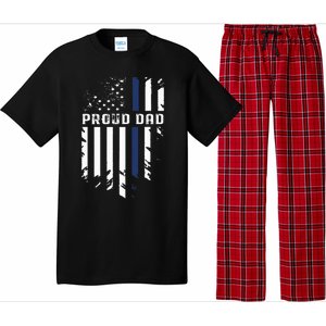 Thin Blue Line Proud Dad Police Family Pajama Set