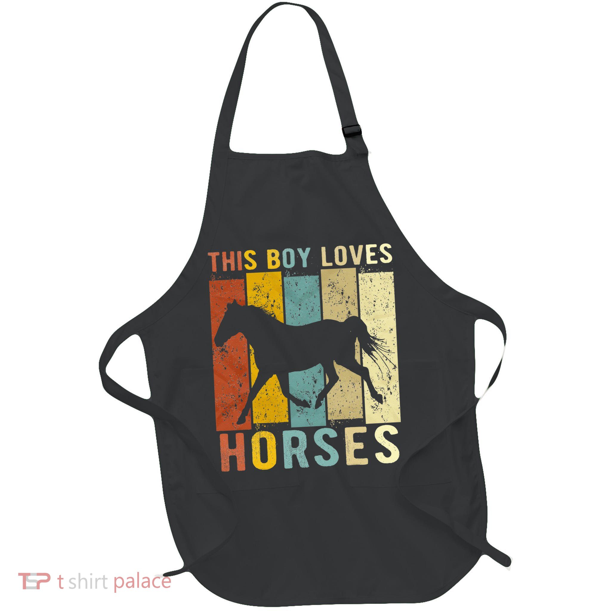This Boy Loves Horses Horse Apron