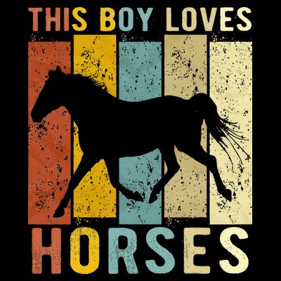This Boy Loves Horses Horse T-Shirt