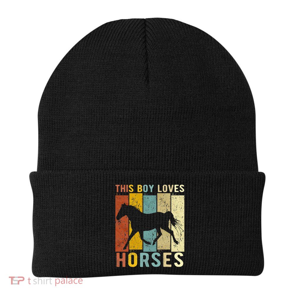 This Boy Loves Horses Horse Beanie