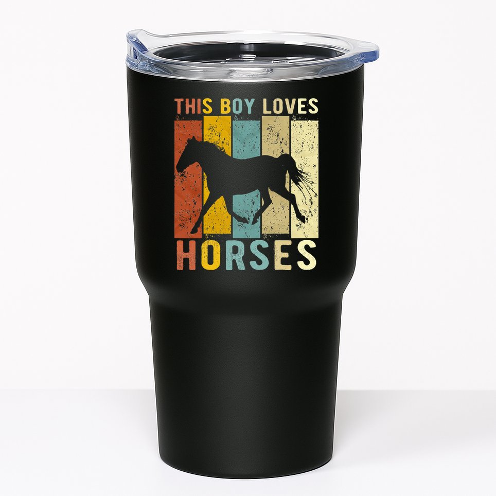 This Boy Loves Horses Horse Tumbler