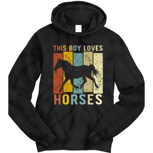 This Boy Loves Horses Horse Tie Dye Hoodie