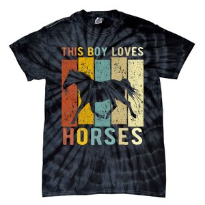 This Boy Loves Horses Horse Tie-Dye T-Shirt