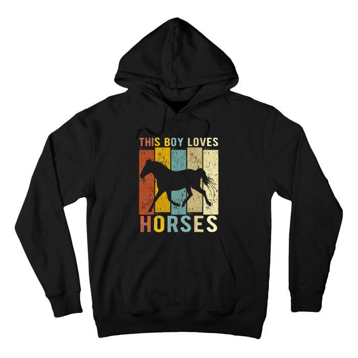 This Boy Loves Horses Horse Tall Hoodie