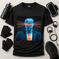 Trump Bitcoin Laser Eyes Crypto Fan Cryptocurrency Investor Performance Shirt