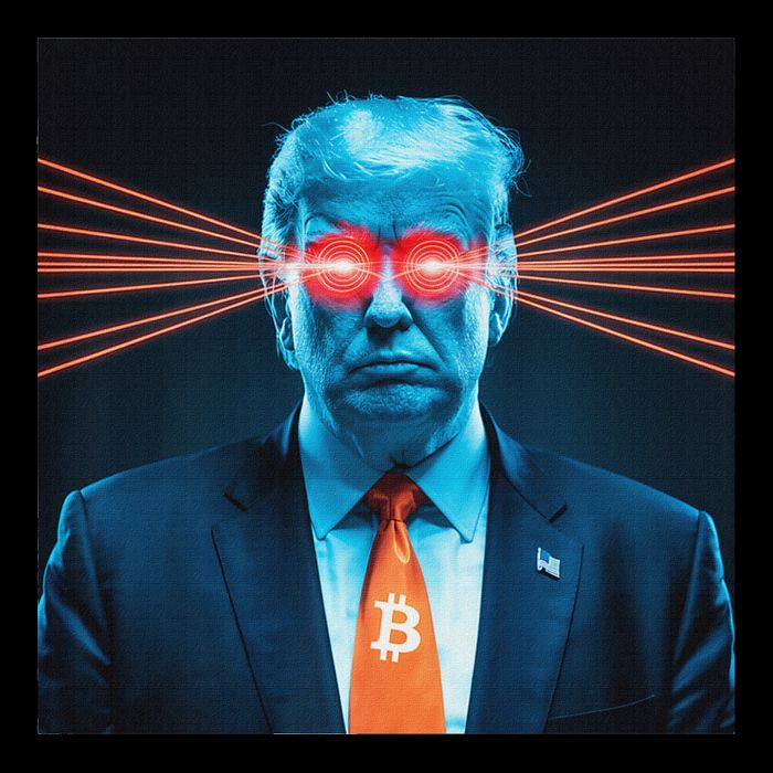 Trump Bitcoin Laser Eyes Crypto Fan Cryptocurrency Investor Performance Shirt