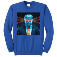 Trump Bitcoin Laser Eyes Crypto Fan Cryptocurrency Investor Sweatshirt