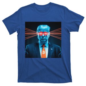 Trump Bitcoin Laser Eyes Crypto Fan Cryptocurrency Investor T-Shirt