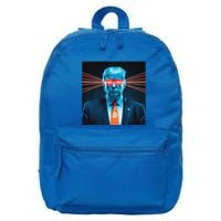 Trump Bitcoin Laser Eyes Crypto Fan Cryptocurrency Investor 16 in Basic Backpack
