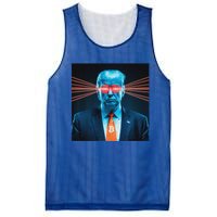 Trump Bitcoin Laser Eyes Crypto Fan Cryptocurrency Investor Mesh Reversible Basketball Jersey Tank