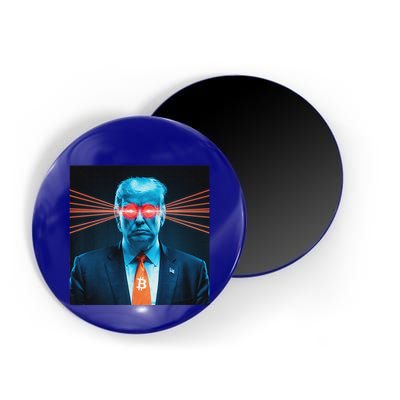 Trump Bitcoin Laser Eyes Crypto Fan Cryptocurrency Investor Magnet