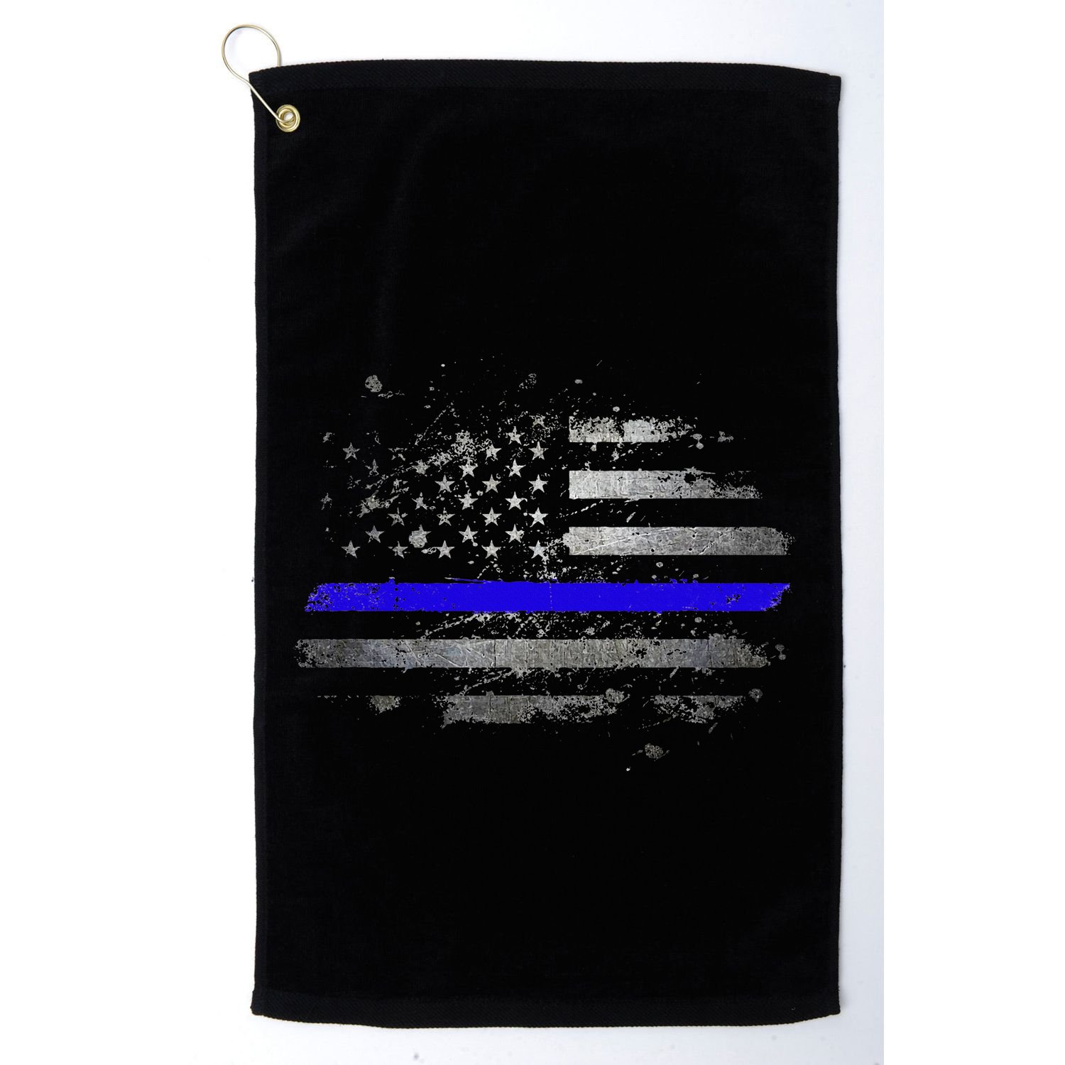 Thin Blue Line Vintage Usa Flag Patriots Golf Towel