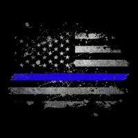 Thin Blue Line Vintage Usa Flag Patriots Visor