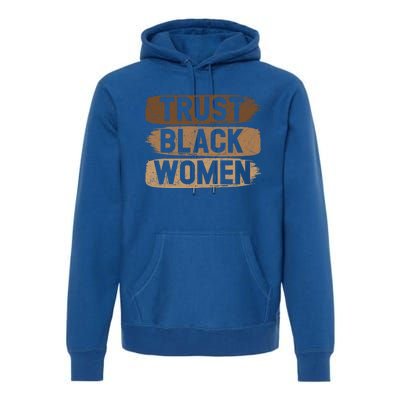 Trust Black Melanin Black History Month Funny Gift Premium Hoodie