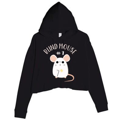 Three Blind Mice Matching Halloween Group Costume Mouse #1 Crop Fleece Hoodie