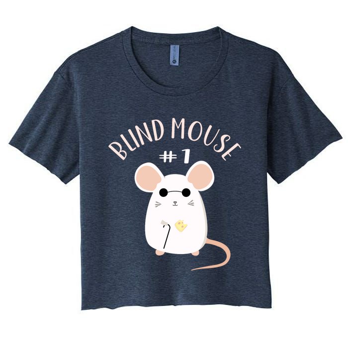 Three Blind Mice Matching Halloween Group Costume Mouse #1 Women's Crop Top Tee