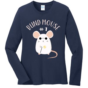 Three Blind Mice Matching Halloween Group Costume Mouse #1 Ladies Long Sleeve Shirt