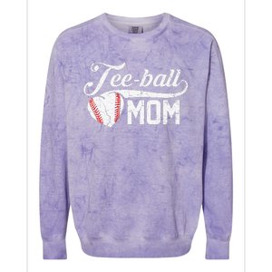 Tee Ball Mom TBall Mom Mother's Day Gifts Colorblast Crewneck Sweatshirt