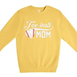 Tee Ball Mom TBall Mom Mother's Day Gifts Premium Crewneck Sweatshirt