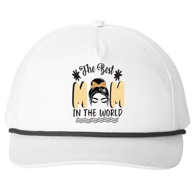 The Best Mom In The World Snapback Five-Panel Rope Hat