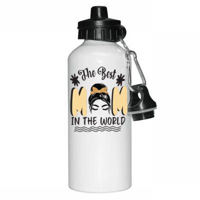 The Best Mom In The World Aluminum Water Bottle