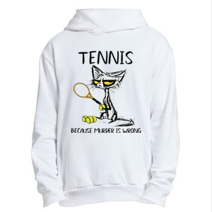 Tennis Because Murder Is Wrong Best For Ideas Cat Lovers Urban Pullover Hoodie