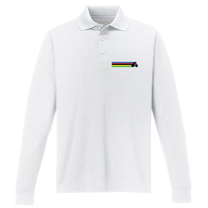 Track Bike Masters Performance Long Sleeve Polo