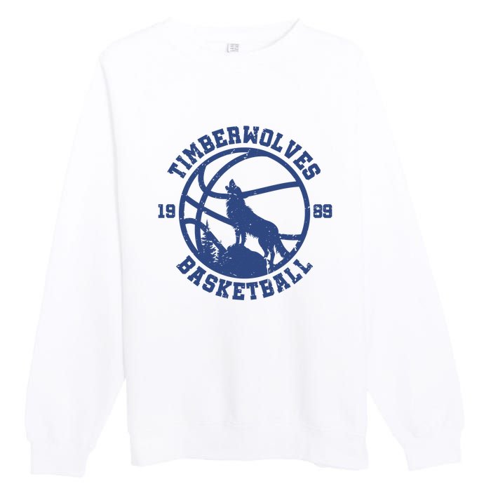 Timberwolves Basketball Minnesota Premium Crewneck Sweatshirt