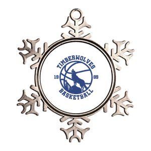 Timberwolves Basketball Minnesota Metallic Star Ornament