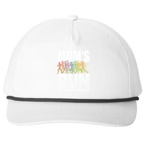 The Best Moms Run Half Marathons Meaningful Gift Runner Great Gift Snapback Five-Panel Rope Hat