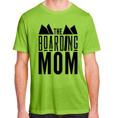 The Boarding Mom Mother Snowboarding Snowboard Snowboarder Gift Adult ChromaSoft Performance T-Shirt