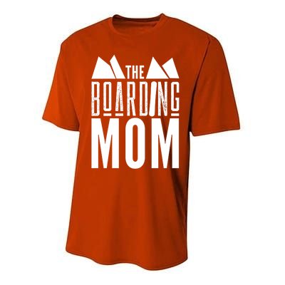 The Boarding Mom Mother Snowboarding Snowboard Snowboarder Gift Performance Sprint T-Shirt