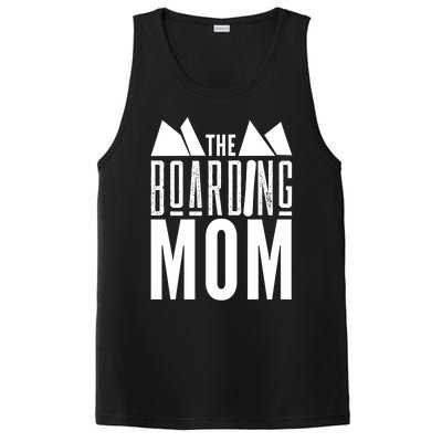 The Boarding Mom Mother Snowboarding Snowboard Snowboarder Gift PosiCharge Competitor Tank