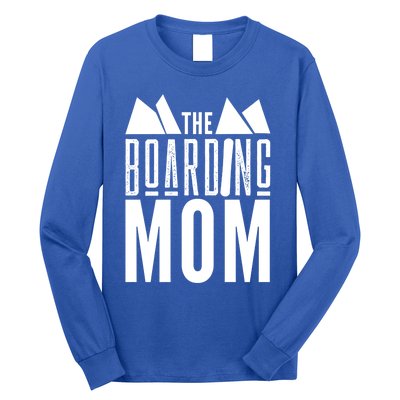 The Boarding Mom Mother Snowboarding Snowboard Snowboarder Gift Long Sleeve Shirt